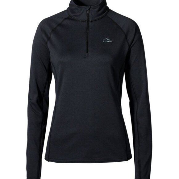 L.L. Bean Women's Midweight Base Layer 1/4 Zip - Picture 2 of 8